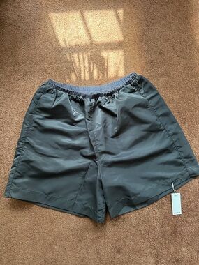 BIRROT nylon GRAY lined Love shorts size 3 Anthracite made in Korean UNISEX